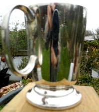 Masonic Golfing Society Tankard Silver plate half pint West Wales    B  Z
