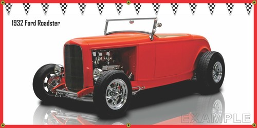 1932 ford roadster - bright, red