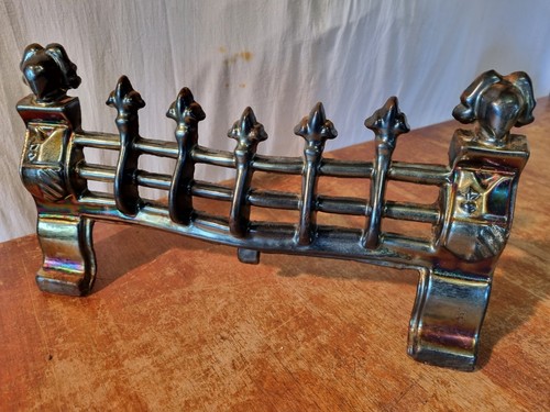 Vintage cast iron fire - cast,