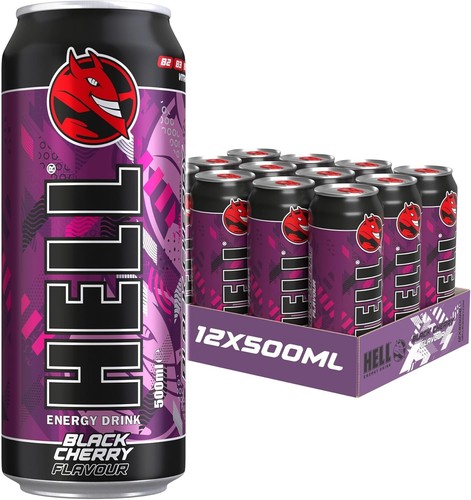 Hell energy drink - drink, black