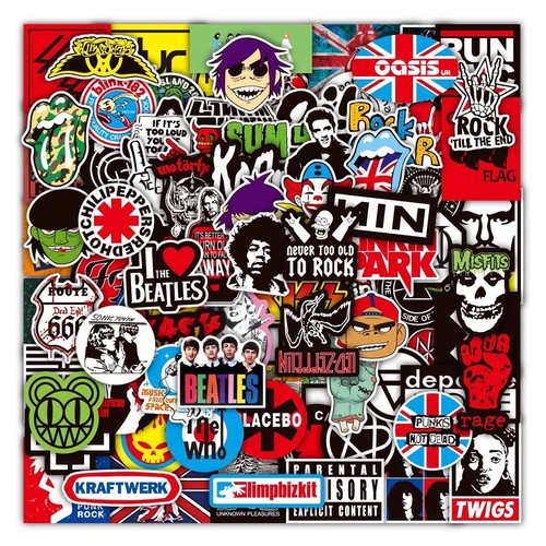 100pcs rock band - rock, stickers