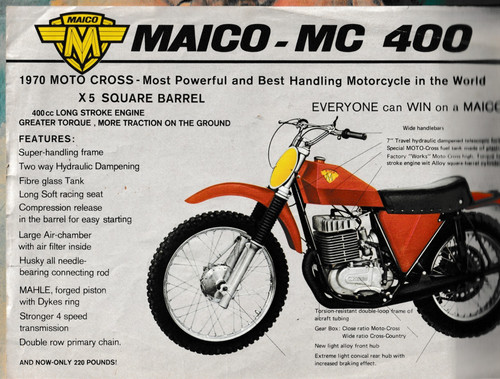 Oem maico 400 enduro - oem!,