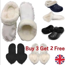 Fur Insoles Liners Replacements Plush Inserts for Crocs Shoes Clogs Winter Warm