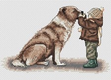 Forever Friends Cross Stitch Kit, DMC Threads, Aida, Printed Pattern Chart, Chil