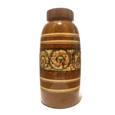 Scheurich Keramik 553-38 Floor Vase- 1970s West German Fat Lava Pottery LARGE