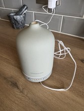 Stone Glow Ceramic Electric Room Mist Diffuser Light Grey Home Fragrance