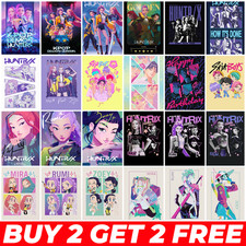 KPop Demon Hunters | Movie Film Wall Art Prints | A2 A3 A4 | Room Decor