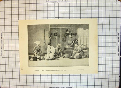 Old antique print - antique,