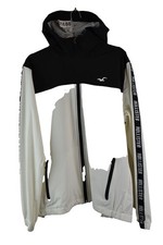 HOLLISTER WHite Windbreaker