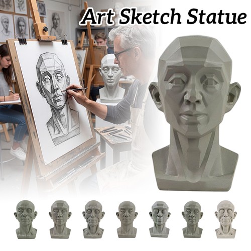 Small resin head bust - head,