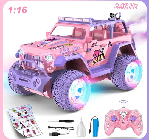 Pink remote control car - remote, diy