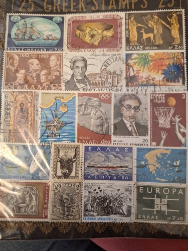 Selection greek stamps - selection,