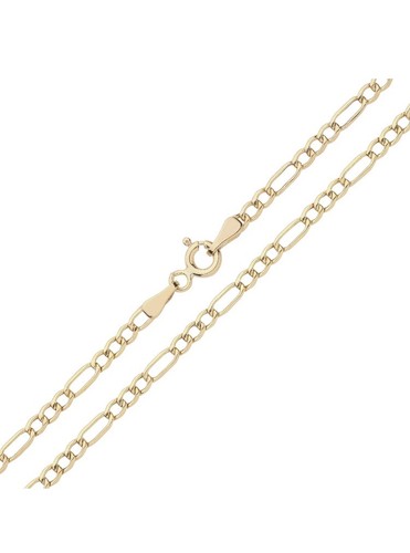 9ct yellow gold figaro - yellow, curb