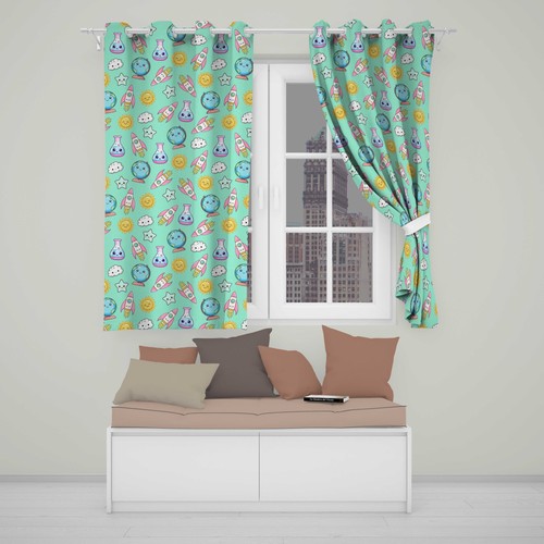 Blackout eyelet curtains cute - eyelet,