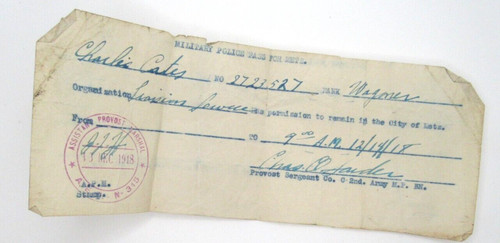 Soldier leave pass metz - soldier's,