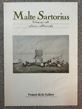 Malte Sartorius - Etchings 1984 art exhibition poster: Francis Kyle Gallery