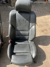 e46 330Ci 2005 front sport seats black leather pair wirh motors
