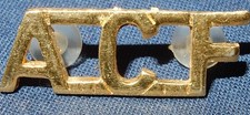 ACF AIR CADET FORCE SHOULDER TITLE BADGE ANODISED GENUINE