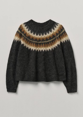 Toast fair isle yoke mohair - isle,