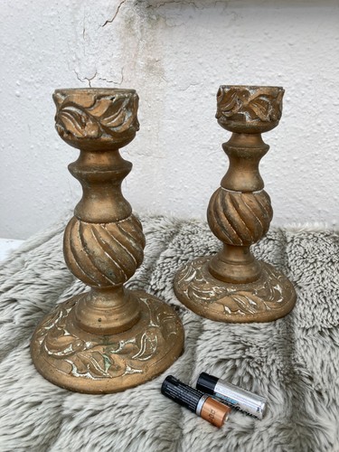 Pair bronze gold colour - pair, of