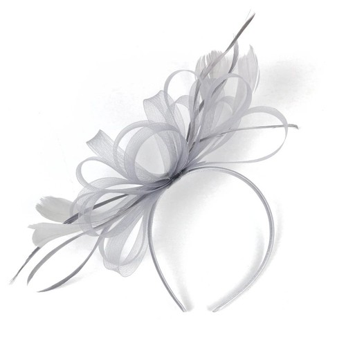 Flower feather hair hat - hair,