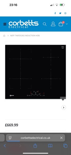 Neff t46fd53x2 zone 60cm - neff,