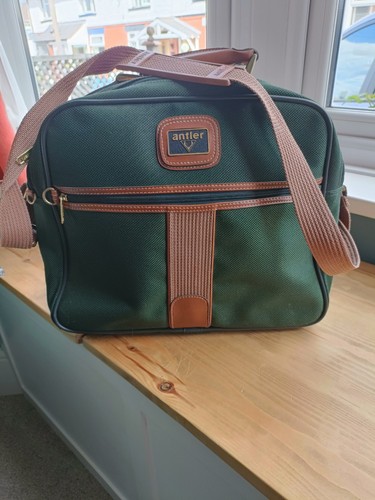 Vintage antler travel bag - vintage,