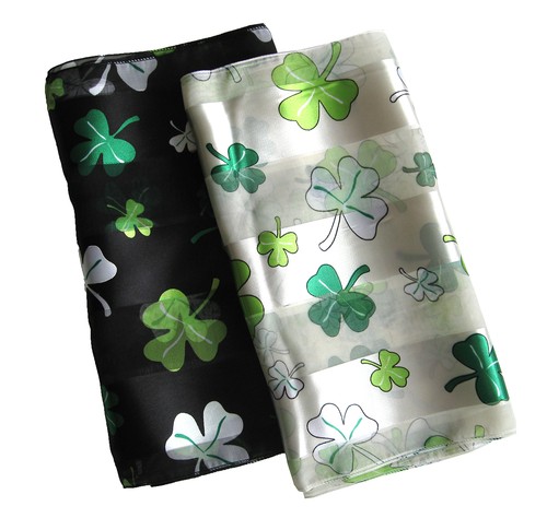 Shamrock patricks day - shamrock, scarf