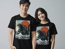 Funny Cat T-Shirt Japanese