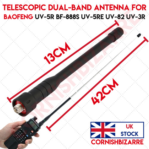 Telescopic dual band - dual, antenna