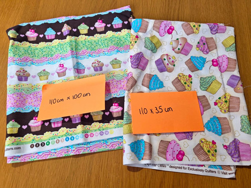 Quilters cupcake food print - cupcake,