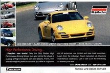 2008 Skip Barber Racing School Porsche 911 Vintage Print Ad Man Cave Wall Art