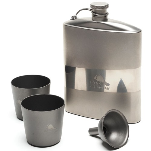 Toaks titanium flat flask set - flat,