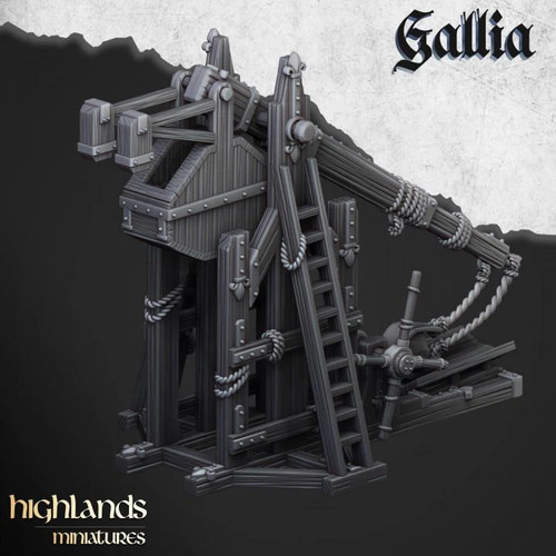 Gallia trebuchet with crew - gallia,