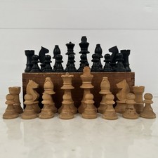 Wooden Staunton Chess Set 3”