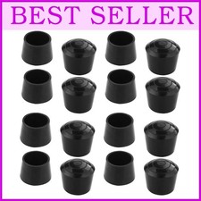 Black Rubber Chair Leg Tips -