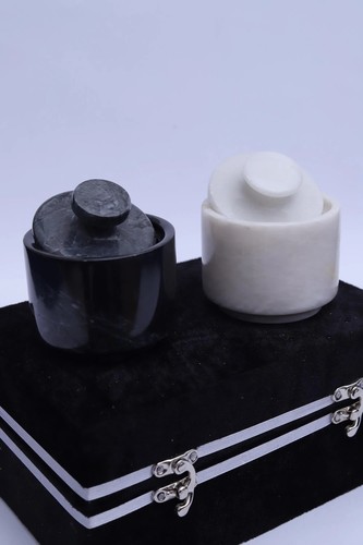 Marble candy jar - jar, decorative