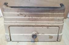 Antique Solid Bar Cast Iron Fire Coal Grate Fret Basket Pan Inglenook Fireplace