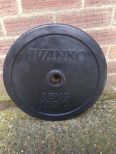 Ivanko USA RUBO Olympic Rubber-Encased Olympic Weight Plate 25KG (Single Plate)
