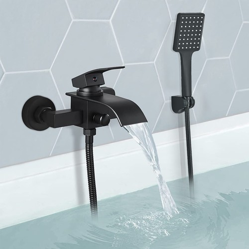 Black bath shower mixer - bath,