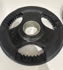 2x Tri Grip Olympic Weight Plates Disc 2.5kg Cast Iron 2" TriGrip Weights Plate