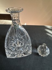 Thomas Webb Triangular Crystal Glass Decanter