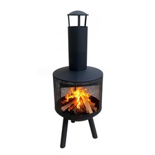 Fire Chiminea with Chimney for