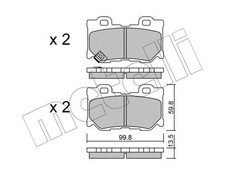 REAR BRAKE PAD SET DISC BRAKE
