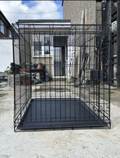 Large folding dog crate heavy - crate,