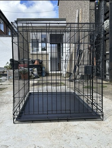 Large folding dog - dog, crate