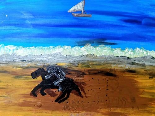 Original acrylic painting - original,