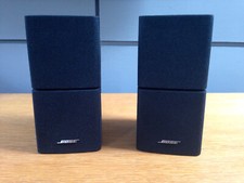 2 X BOSE BLACK DOUBLE CUBE LIFESTYLE ACCOUSTIMASS 10 15 SPEAKERS