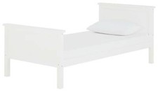 Brooklyn Single Bed White Sturdy and Modern Bedroom Furniture for Kids