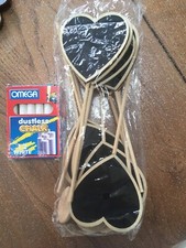 Heart Shaped Blackboard Table Setting Signs Wedding Chalk X11 +1 Party School